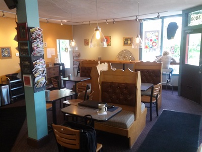 Interior picture of the coffee shop