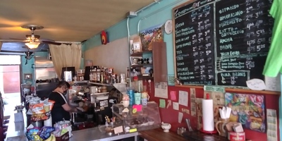 Interior picture of the coffee shop